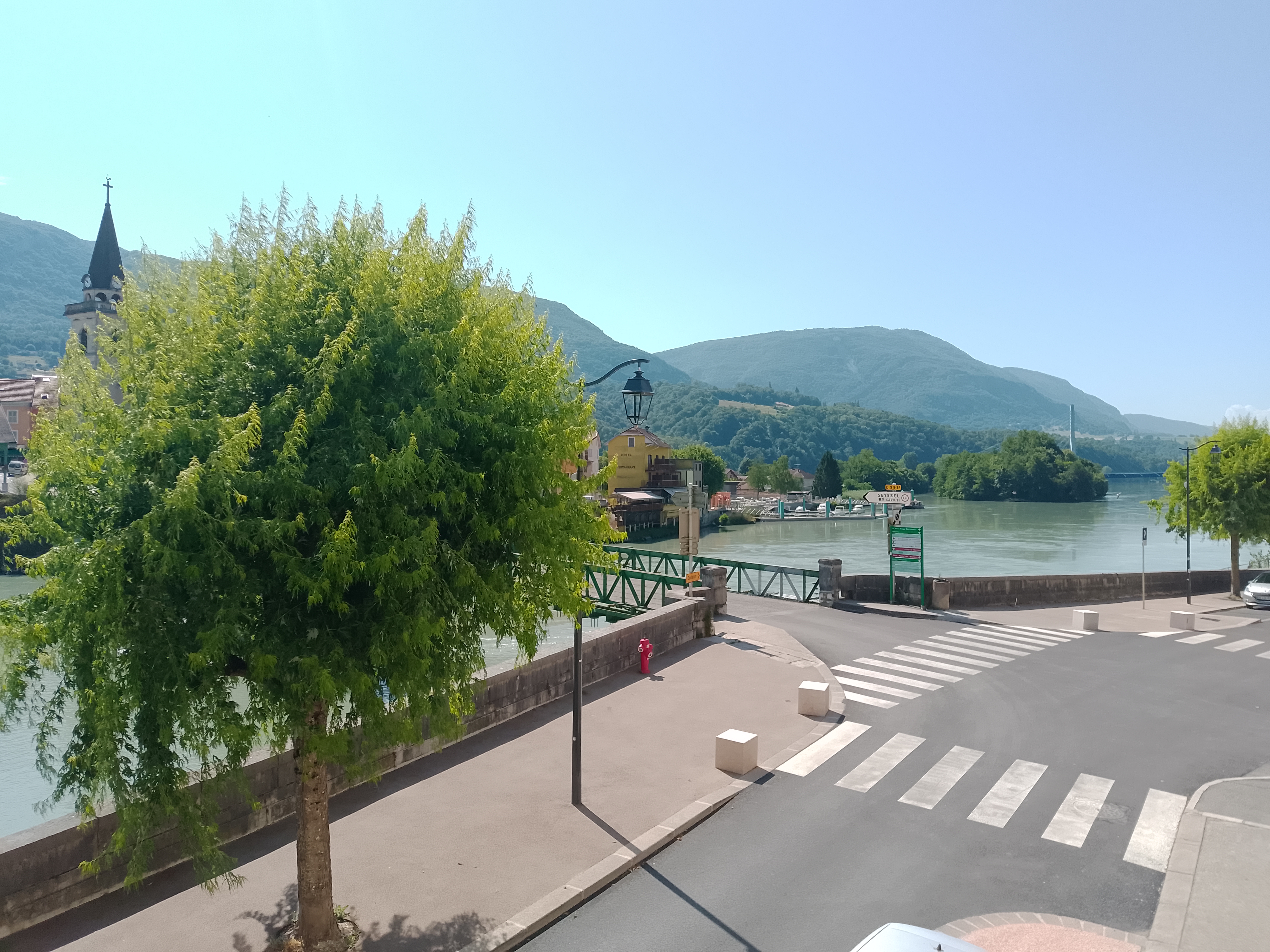 Vue sur le Rhône